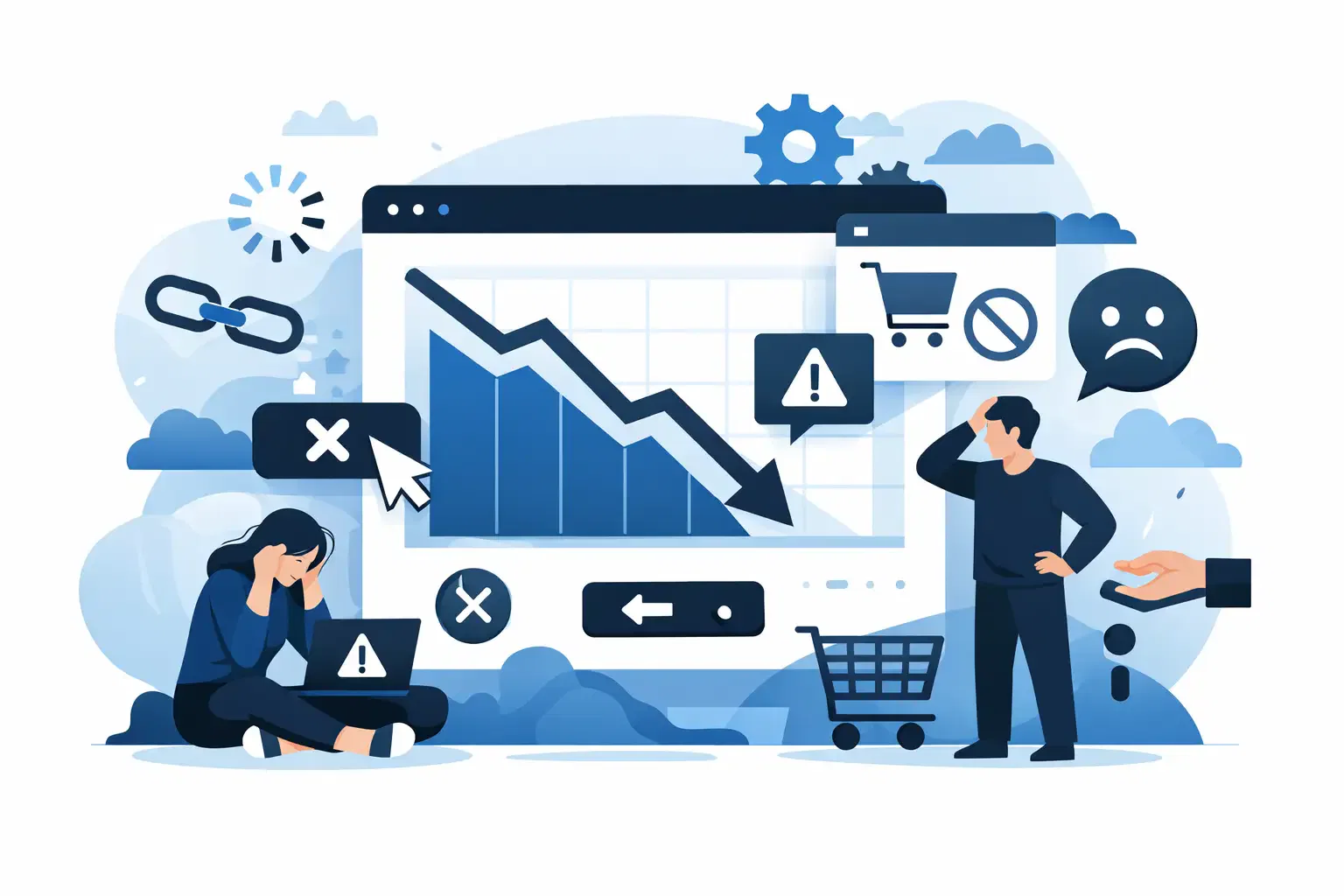 9 errores web que bajan conversiones